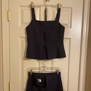 Navy tank and skirt